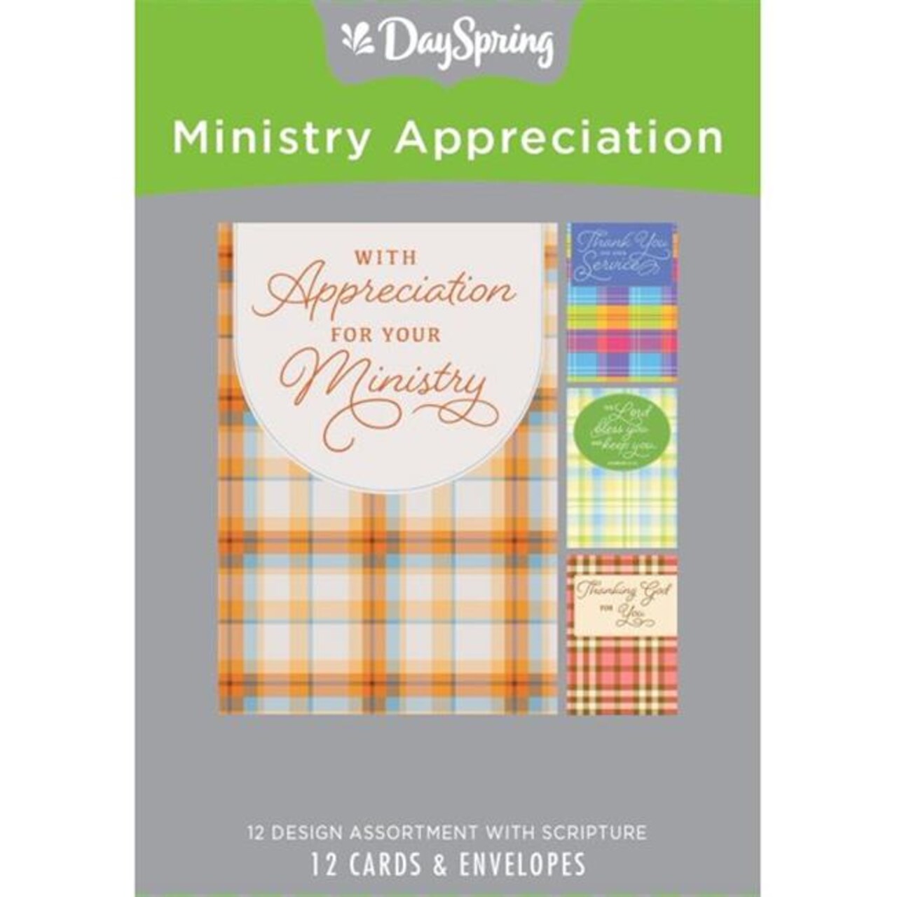 Dayspring Cards 242885 Ministry Appreciation-Thanks Card Boxed - Box of 12